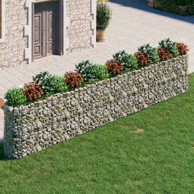 Berkfield Gabion Raised Bed Galvanised Iron 540x50x100 cm