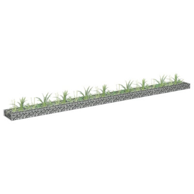 Berkfield Gabion Raised Bed Galvanised Steel 360x30x10 cm