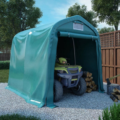 Berkfield Garage Tent PVC 2.4x2.4 m Green