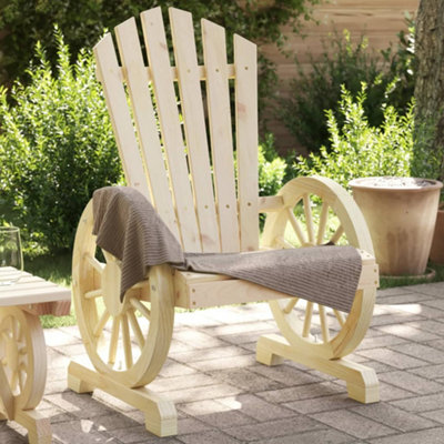 Berkfield Garden Adirondack Chair Solid Wood Fir