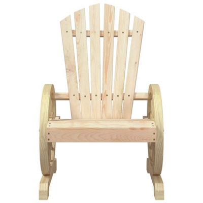Berkfield Garden Adirondack Chair Solid Wood Fir