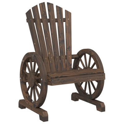 Berkfield Garden Adirondack Chair Solid Wood Fir