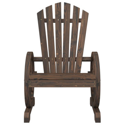 Berkfield Garden Adirondack Chair Solid Wood Fir