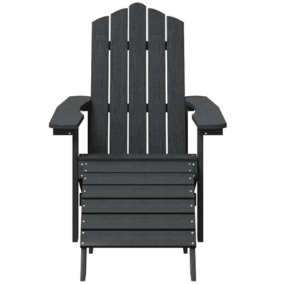 Plastic adirondack deals chair footstool