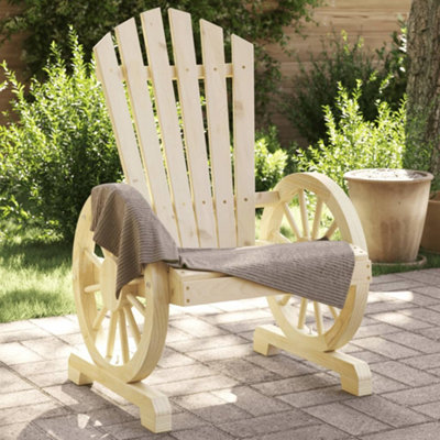 Berkfield Garden Adirondack Chairs 2 pcs Solid Wood Fir