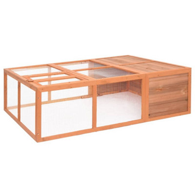Berkfield Garden Animal Cage 150x100x50 cm Solid Firwood Price Comparisons | Compare The Build
