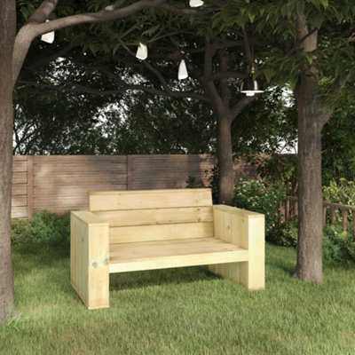 Pine wood deals bench outdoor