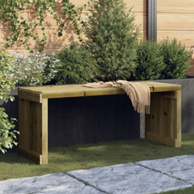 Berkfield Garden Bench Extendable 212.5x40.5x45 cm Impregnated Wood Pine