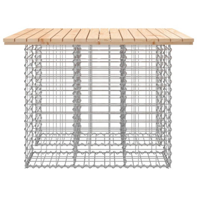 Berkfield Garden Bench Gabion Design 100x102x72 cm Solid Wood Pine