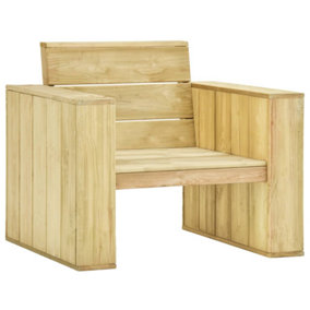 Berkfield Garden Chair 89x76x76 cm Impregnated Pinewood