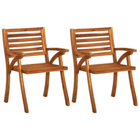 Berkfield Garden Chairs 2 pcs Solid Acacia Wood