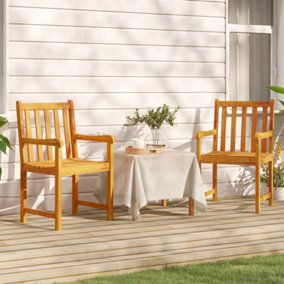 Berkfield Garden Chairs 2 pcs Solid Acacia Wood