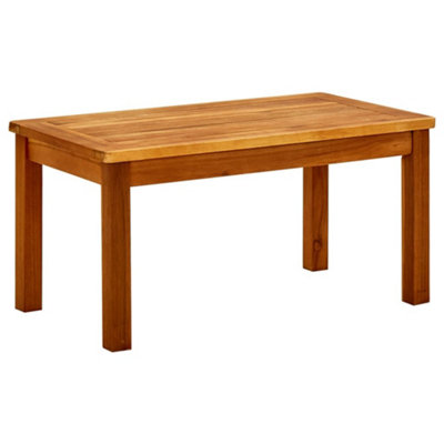 Berkfield Garden Coffee Table 70x40x36 cm Solid Acacia Wood | DIY at B&Q