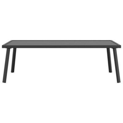 Berkfield Garden Coffee Table Anthracite 110x55x35cm Steel