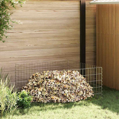 Berkfield Garden Composter 100x100x50 cm Galvanized Steel Square
