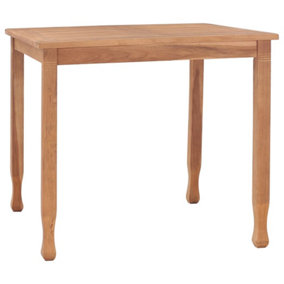 Berkfield Garden Dining Table 85x85x75 cm Solid Teak Wood
