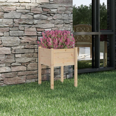 Berkfield Garden Planter 50x50x70 cm Solid Pinewood