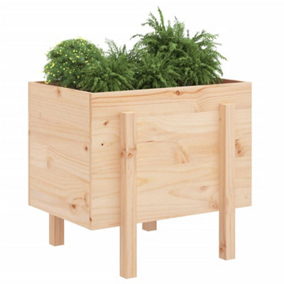 Berkfield Garden Planter 62x50x57 cm Solid Wood Pine