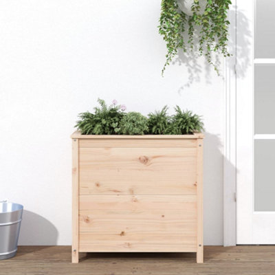 Berkfield Garden Planter 82.5x40x78 cm Solid Wood Pine