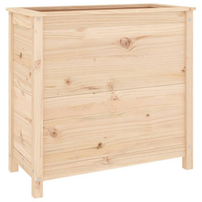 Berkfield Garden Planter 82.5x40x78 cm Solid Wood Pine