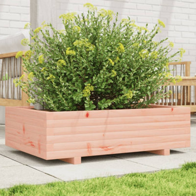 Berkfield Garden Planter 90x60x26.5 cm Solid Wood Douglas