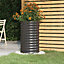 Berkfield Garden Planter Powder-coated Steel 40x40x68 cm Anthracite