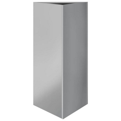 Berkfield Garden Planter Triangular 40x34.5x70 cm Galvanized Steel