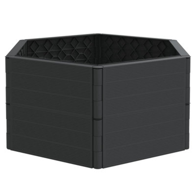 Berkfield Garden Planters 2 pcs Anthracite PP