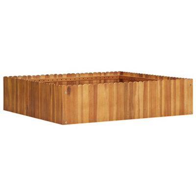 Berkfield Garden Raised Bed 100x100x25 cm Solid Acacia Wood