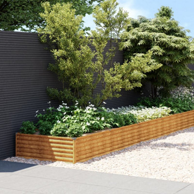 Berkfield Garden Raised Bed 1150x100x36 cm Corten Steel