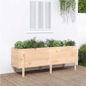 Berkfield Garden Raised Bed 160x50x57 cm Solid Wood Pine