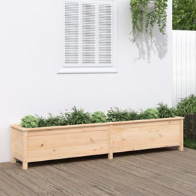 Berkfield Garden Raised Bed 199.5x40x39 cm Solid Wood Pine