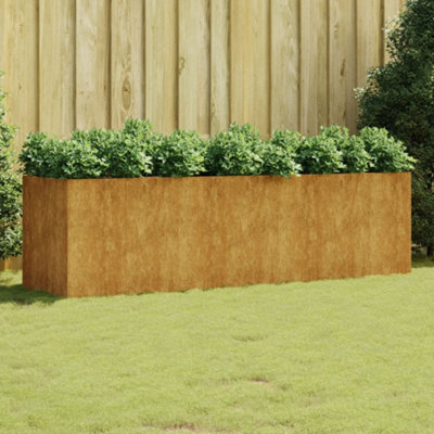 Berkfield Garden Raised Bed 280x80x80 cm Corten Steel