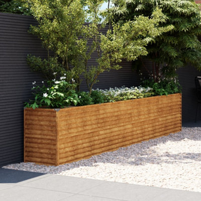 Berkfield Garden Raised Bed 385x50x69 cm Corten Steel