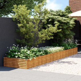 Berkfield Garden Raised Bed 482x100x36 cm Corten Steel
