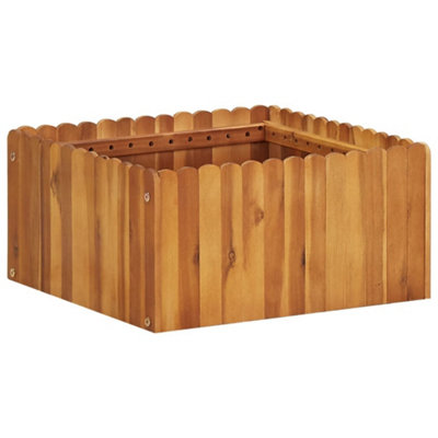 Berkfield Garden Raised Bed 50x50x25 cm Solid Acacia Wood