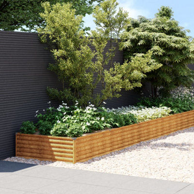 Berkfield Garden Raised Bed 960x100x36 cm Corten Steel