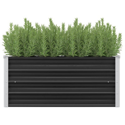 Berkfield Garden Raised Bed Anthracite 100x40x45 cm Galvanised Steel