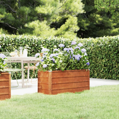 Berkfield Garden Raised Bed Rusty 100x40x45 cm Corten Steel