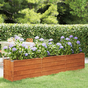 Berkfield Garden Raised Bed Rusty 240x40x45 cm Corten Steel