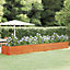 Berkfield Garden Raised Bed Rusty 480x80x45 cm Corten Steel