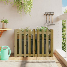 Berkfield Garden Raised Bed with Fence Design 100x50x70 cm Impregnated Wood Pine