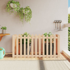 Berkfield Garden Raised Bed with Fence Design 150x50x70 cm Solid Wood Pine