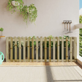 Berkfield Garden Raised Bed with Fence Design 200x50x70 cm Impregnated Wood Pine