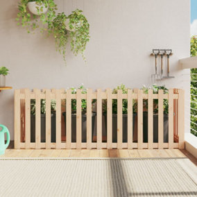 Berkfield Garden Raised Bed with Fence Design 200x50x70 cm Solid Wood Pine