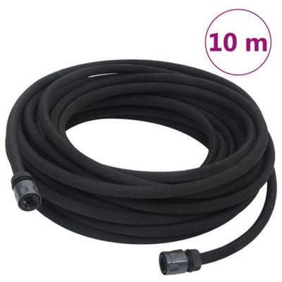Berkfield Garden Soaker Hose Black 10 m Rubber DIY at B&Q