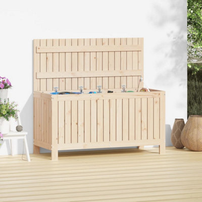 Berkfield Garden Storage Box 115x49x60 cm Solid Wood Pine