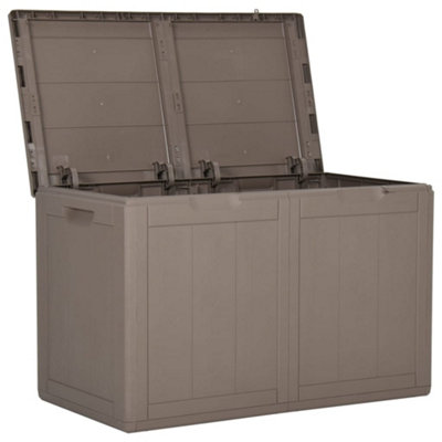 Berkfield Garden Storage Box 180L Brown PP Rattan