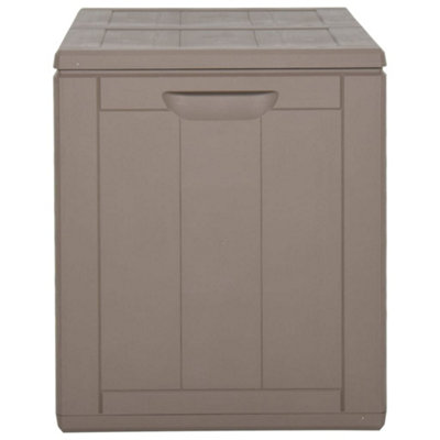 Berkfield Garden Storage Box 180L Brown PP Rattan