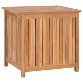 Berkfield Garden Storage Box 60x50x58 cm Solid Teak Wood
